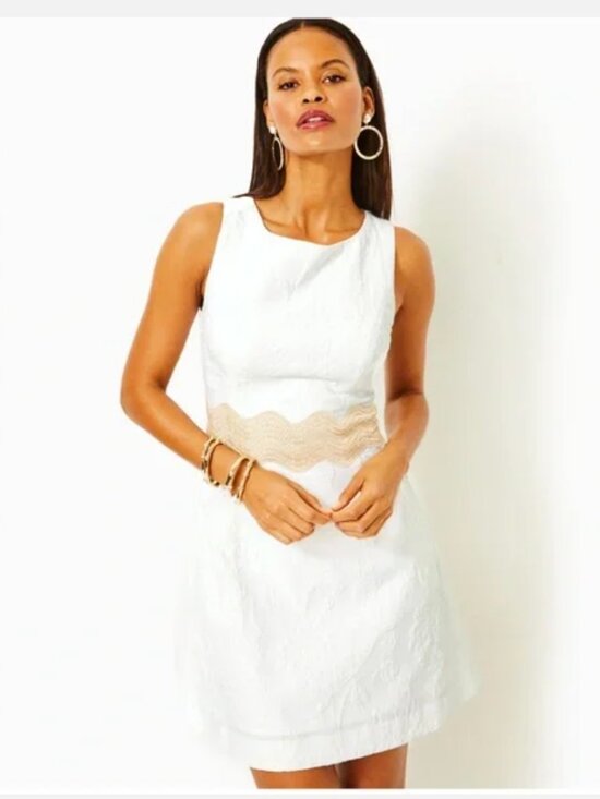 Lilly Pulitzer Siarra SleevelessCaliente Pucker Jacquard - 8